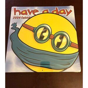 Have a Day Retro 2006 Smiley Faces Collection Wall Art 12 Month Calendar Sealed.